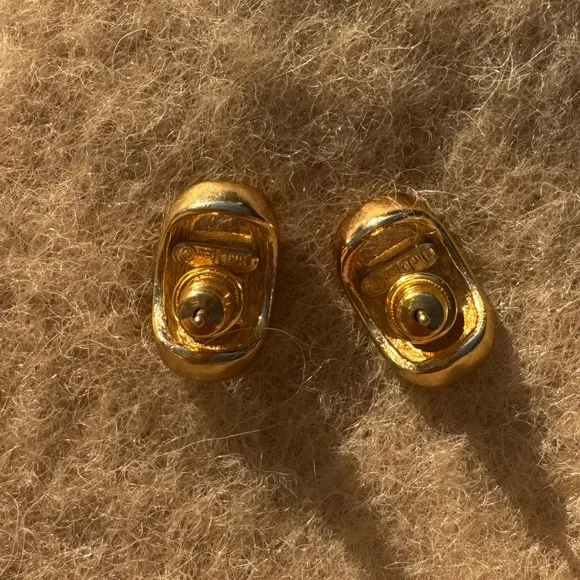 Christian Dior Designer Stacked Stud Earrings - Picture 7 of 9